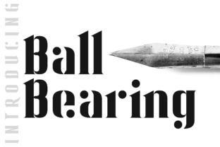 Ball Bearing: A Versatile Display Font for Editorial Design