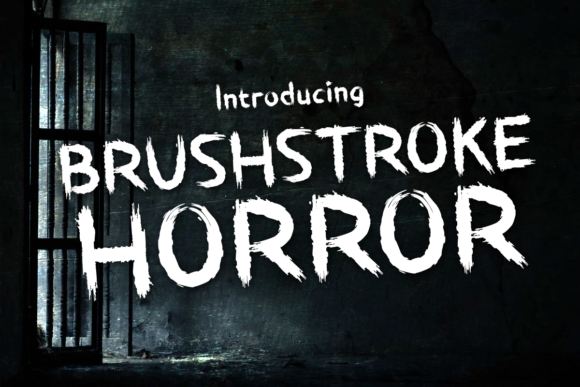 Brushstroke Horror: The Typeface That Commands Attention