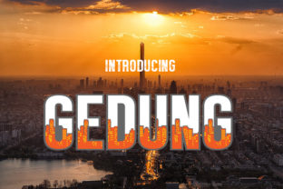 Gedung: A Display Font for Editorial Design Excellence