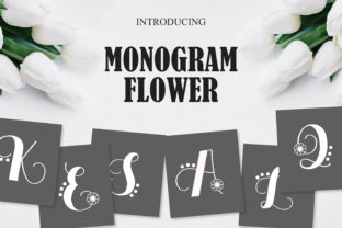 Monogram Flowers: A Display Font for Campaign Creativity