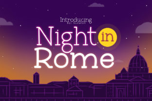 Night in Rome: A Playful Font for Creative Branding
