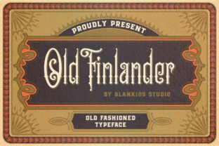 Old Finlander: A Timeless Display Font for Creative Crafters