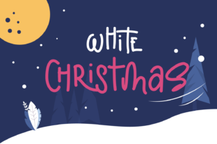 White Christmas Nighttime Field: A Typographic Choice for Modern Web Design